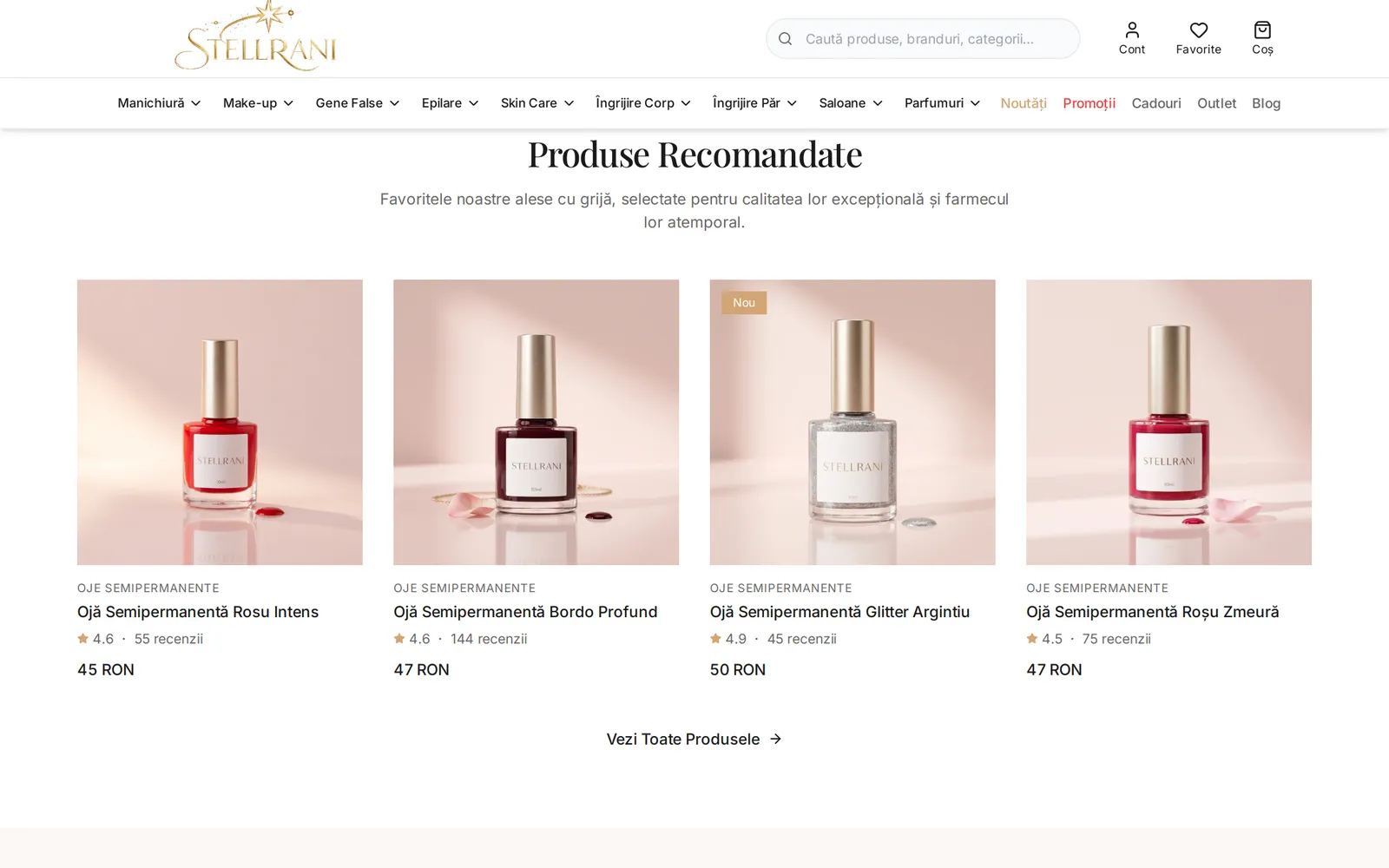 Magazinul online — produse recomandate